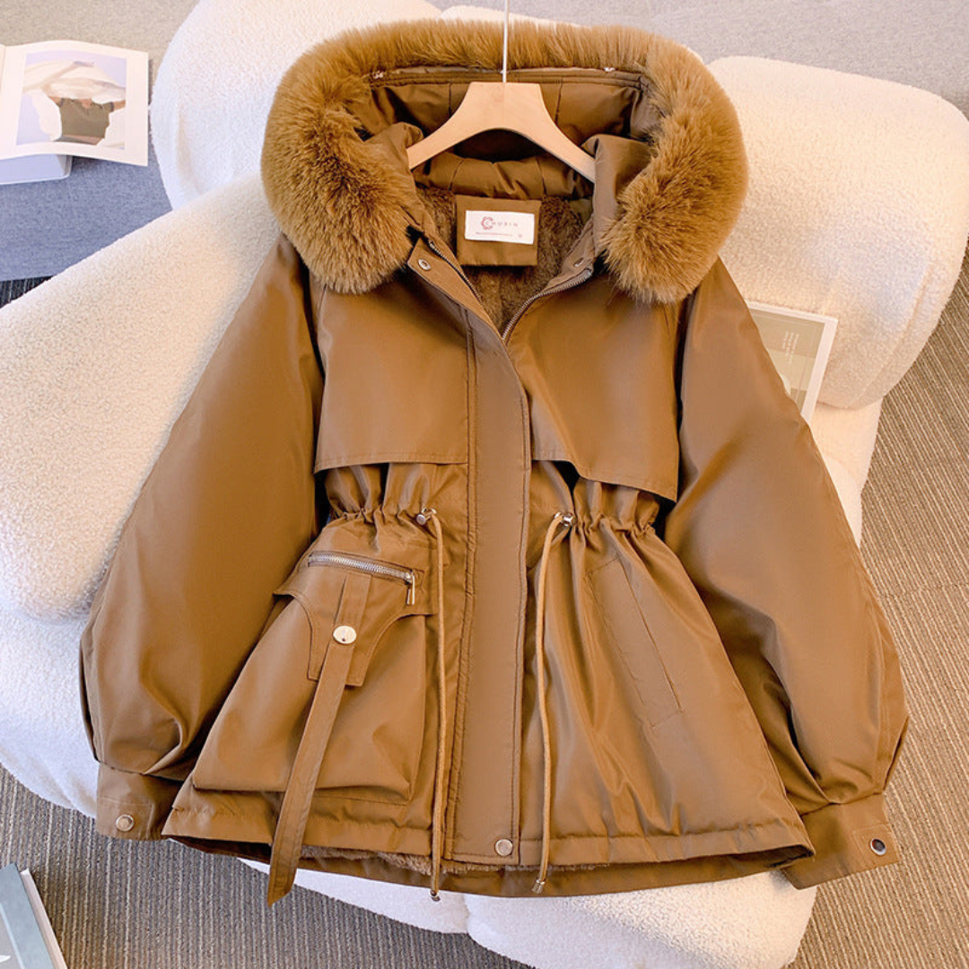 Emiliea Veste Parka D hiver Pour Femme Chaude