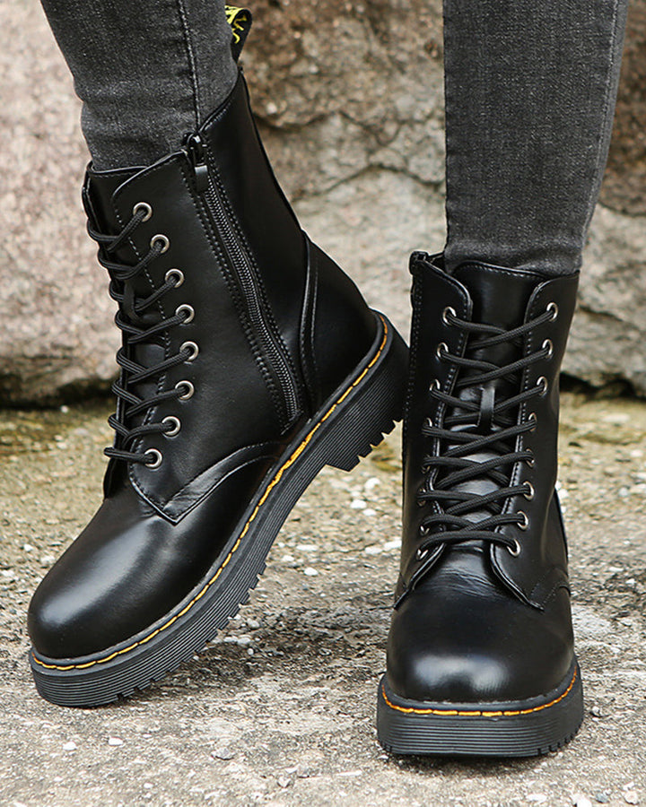 Krista | Femme Bottines À Lacets Et À Fermeture Éclair