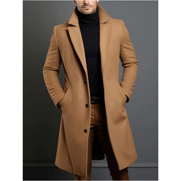 Hommes Long Chaud Trench Manteau | Hiver