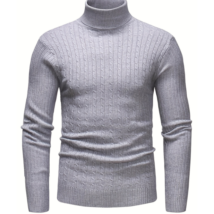 Balaj | Hommes Tricot Col Roulé Chaud | Manches Longues