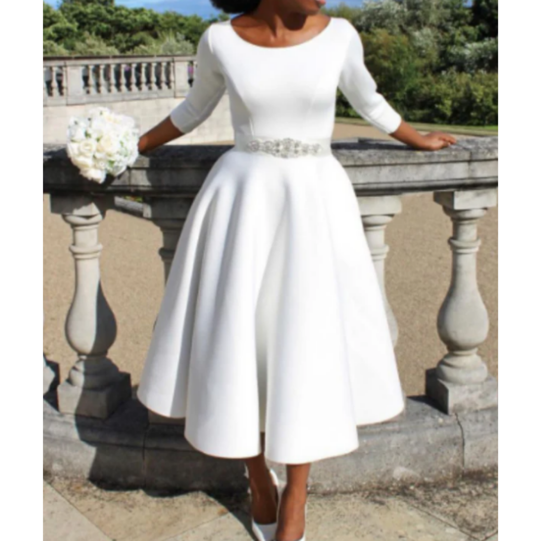 Robe De Femme Ajustée Et évasée | Midi