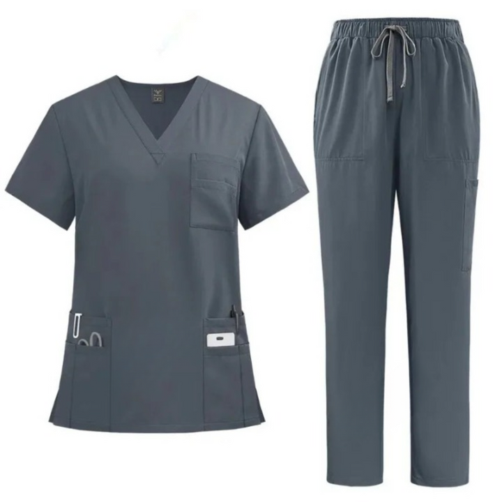 Farhana | Vêtements De Travail Doctors Tuniques Ensemble Pour Femmes | Col V