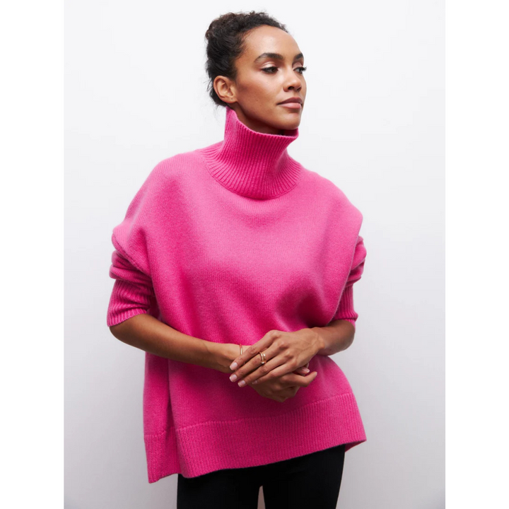 Rubinrota | Pull Surdimensionné À Col Roulé Pour Femme | Hiver