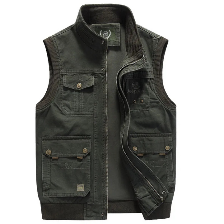 Johny | Gilet Multi Poches Vintage Pour Hommes | Sans Manches