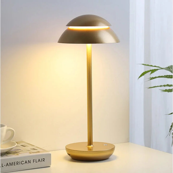 Lampe De Table Led Rechargeable Sans Fil en Bois