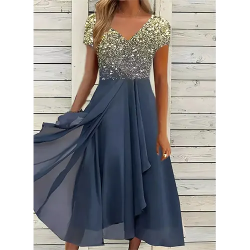 Robe D'invitée De Mariage À Fleurs Chic Pour Femme | Midi