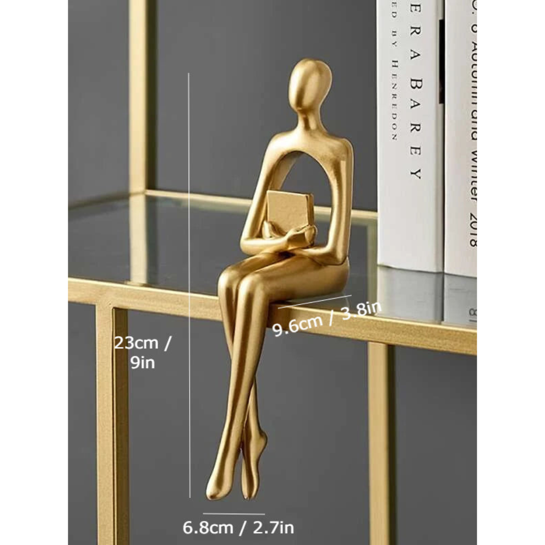 Figurine Dorée Moderne Élégante