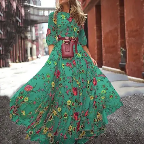 Robe Florale D'été Pour Femmes | Maxi