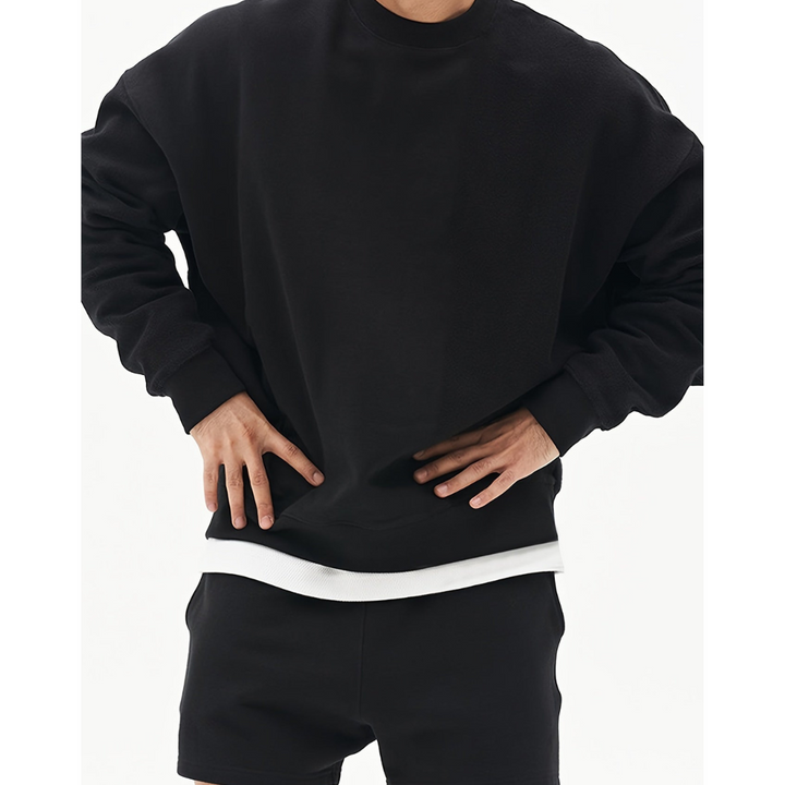 Kajier | Hommes Col Rond Manches Longues Sweatshirt Grande Taille | Hiver