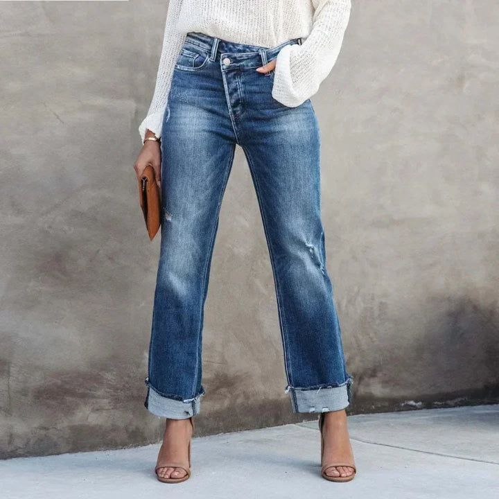 Katja | Jeans confortables pour femmes | Bleu