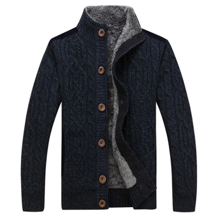 Cardigan Manches Longues Chaud En Tricot Pour Hommes | Hiver