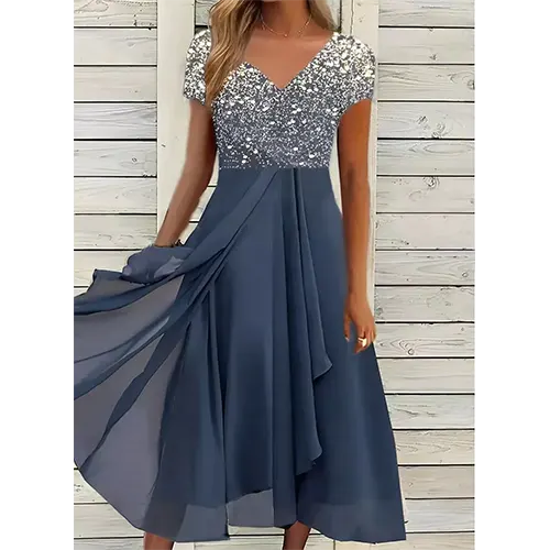 Robe D'invitée De Mariage À Fleurs Chic Pour Femme | Midi