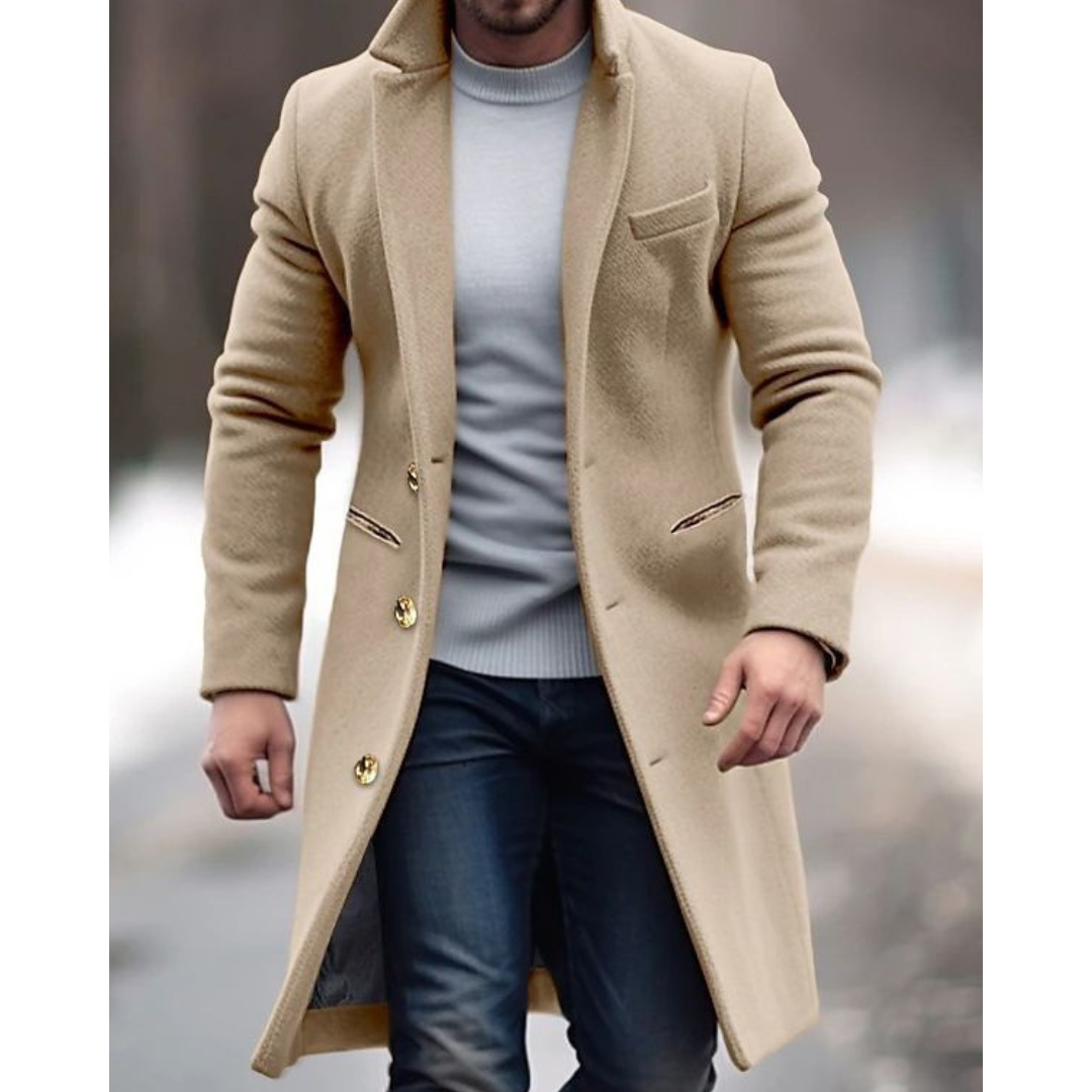 Terrance | Trench Coat De Luxe Pour Homme | Hiver