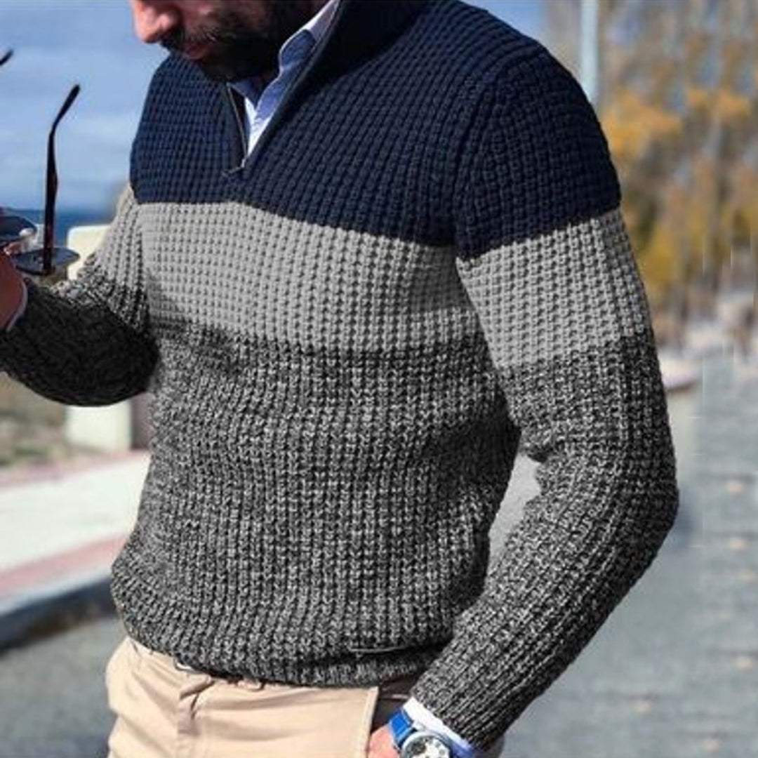 Pull D'hiver Tricoté Pour Hommes | Manches Longues