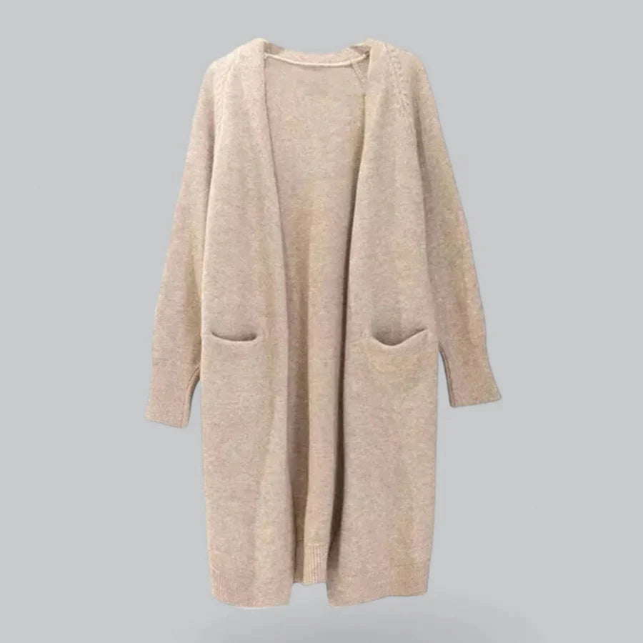 Cardigan D'hiver Longue Et Chaude Pour Femmes | Tricot