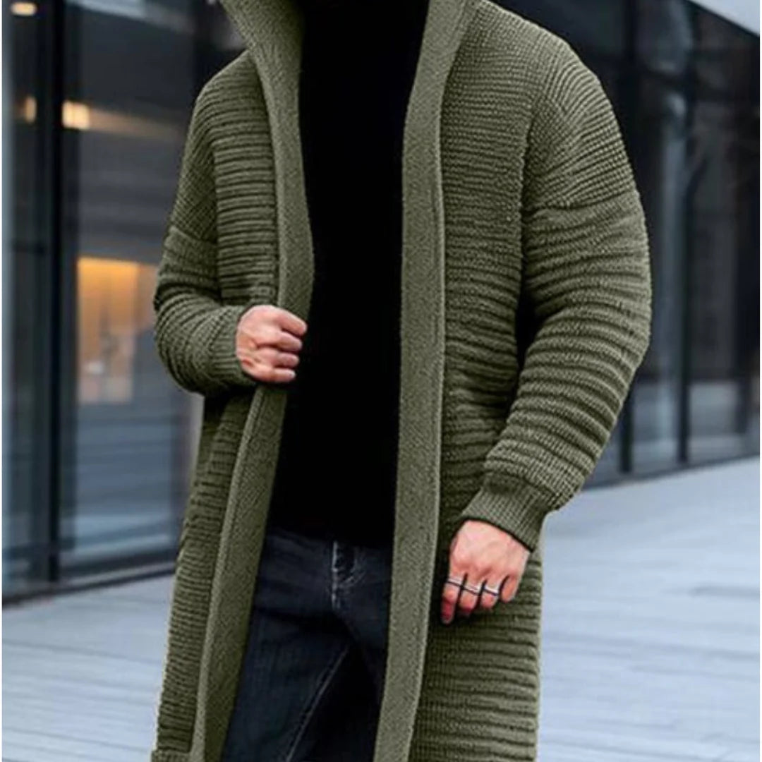 Hommes Tricot D'hiver Cardigan | Longue