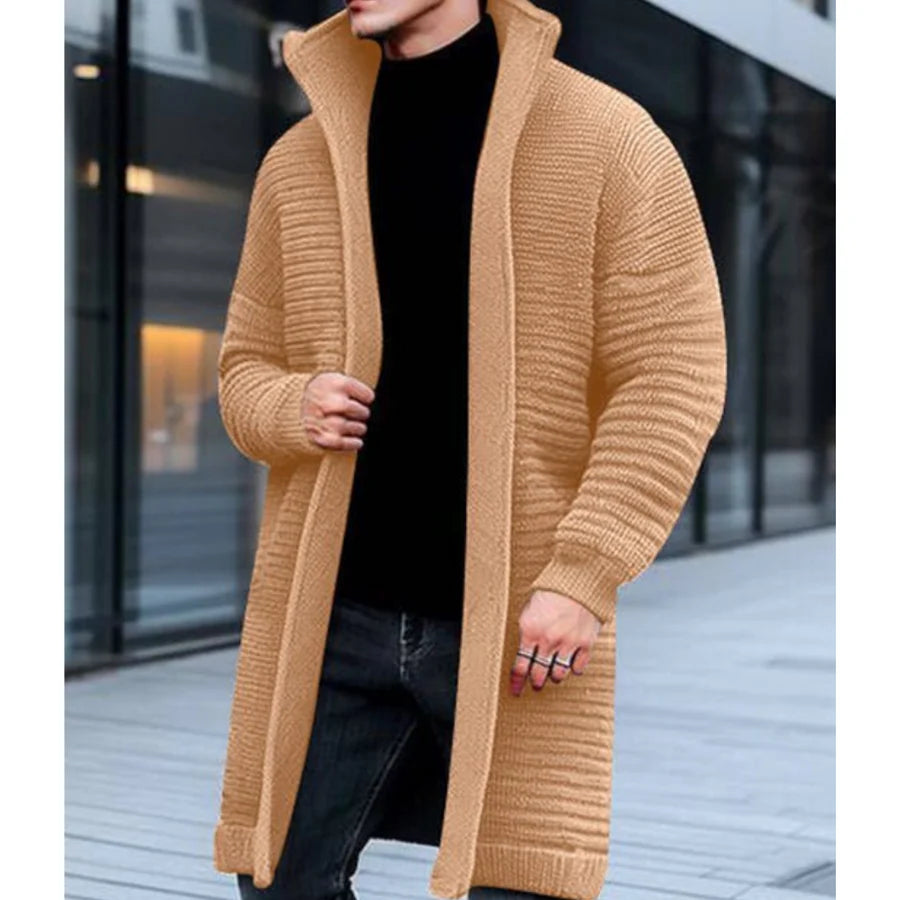 Hommes Tricot D'hiver Cardigan | Longue