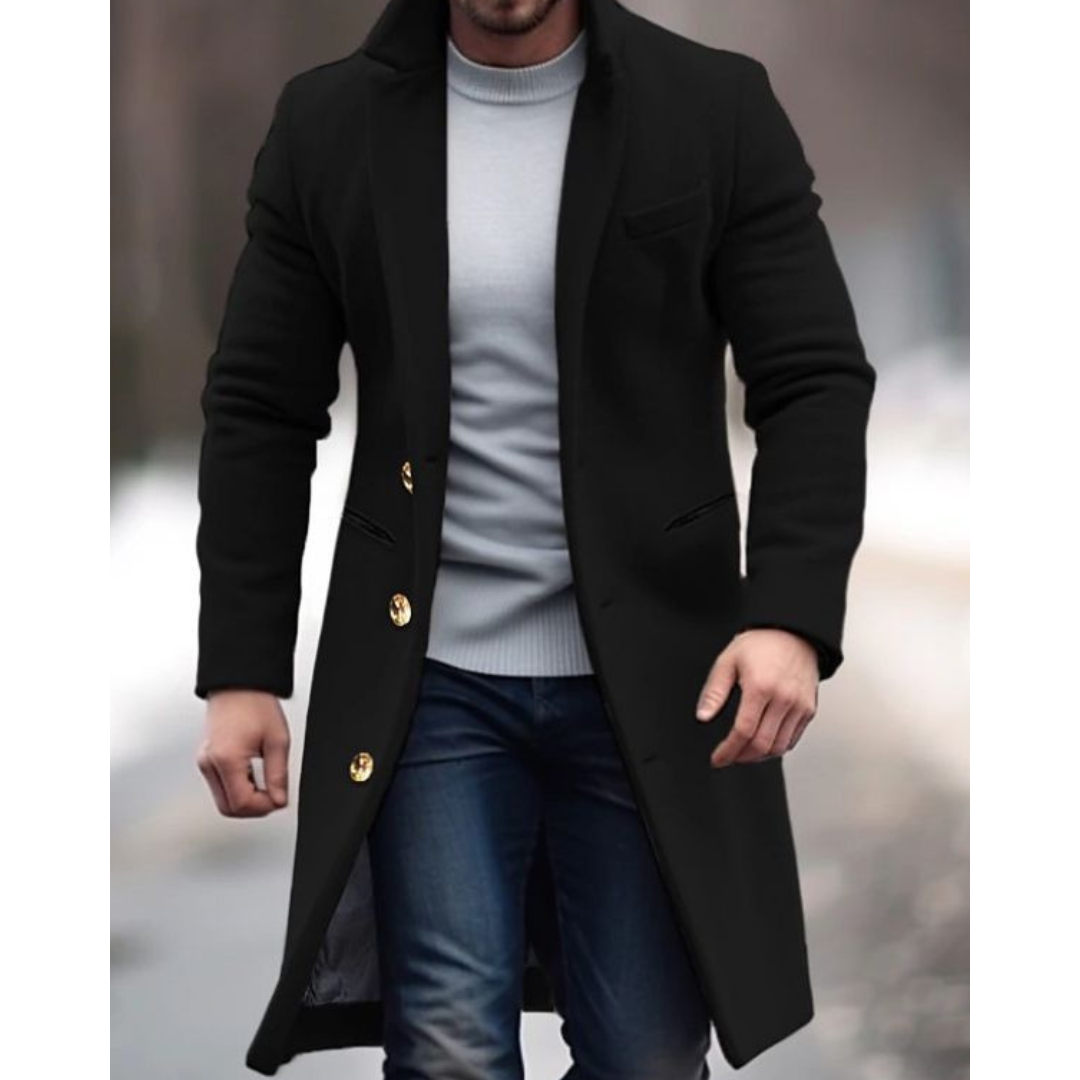 Terrance | Trench Coat De Luxe Pour Homme | Hiver