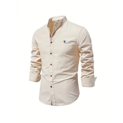 Chemise Formelle Boutonnée Pour Hommes | Manches Longues