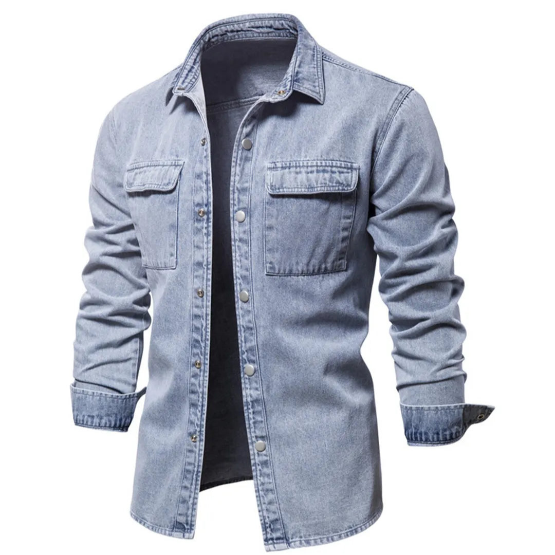 Zulien | Chemise Homme Manches Longues | Bouton En Bas