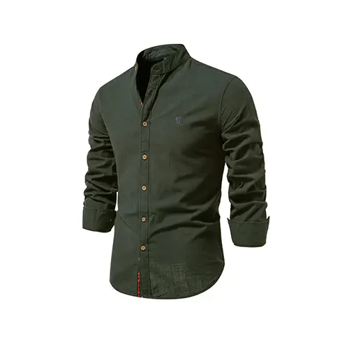 Chemise Formelle Boutonnée Pour Hommes | Manches Longues