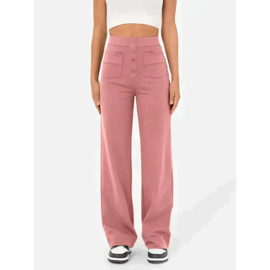 Isabellie | Pantalons Taille Haute Pour Femmes | Confortable