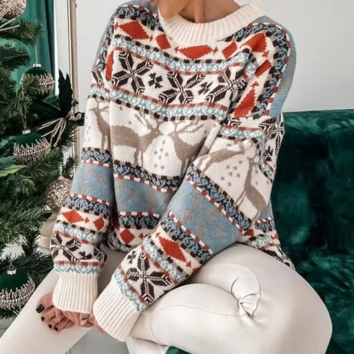 Shumali | Pull De Noël À Manches Longues Surdimensionné Pour Femme | 2024