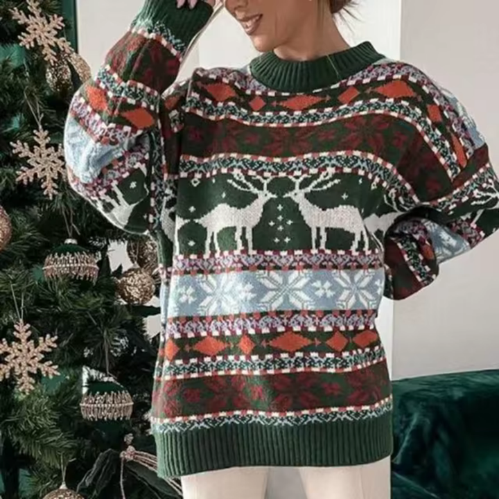 Shumali | Pull De Noël À Manches Longues Surdimensionné Pour Femme | 2024