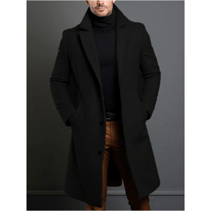 Hommes Long Chaud Trench Manteau | Hiver