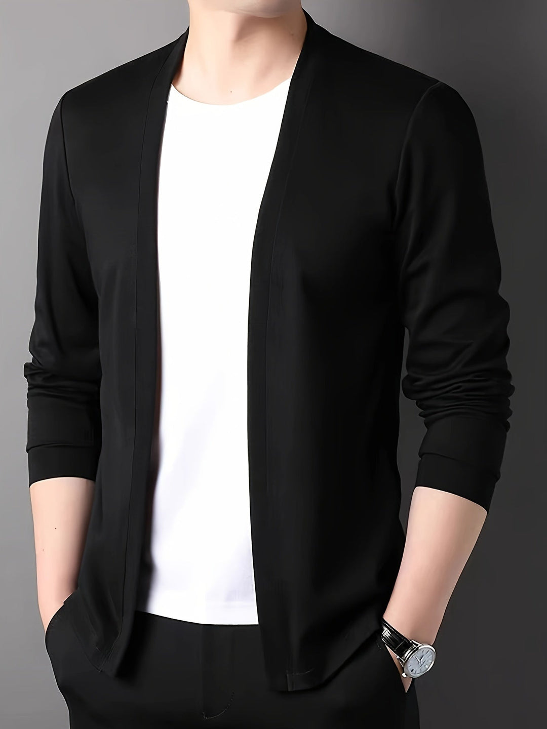 Esaravim | Hommes Coupe Slim Hiver Décontracté Cardigan | Manches Longues