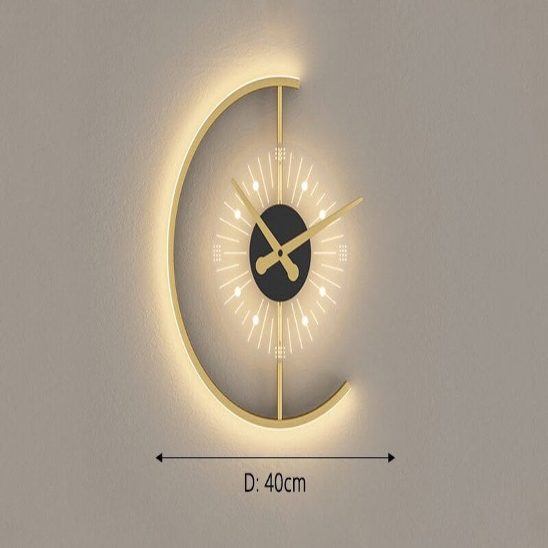 Horloge Murale LED Lumineuse Moderne