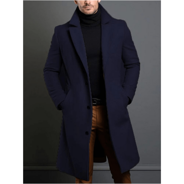 Hommes Long Chaud Trench Manteau | Hiver