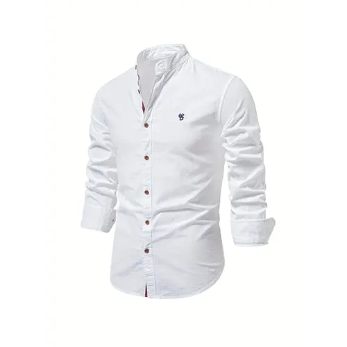 Chemise Formelle Boutonnée Pour Hommes | Manches Longues