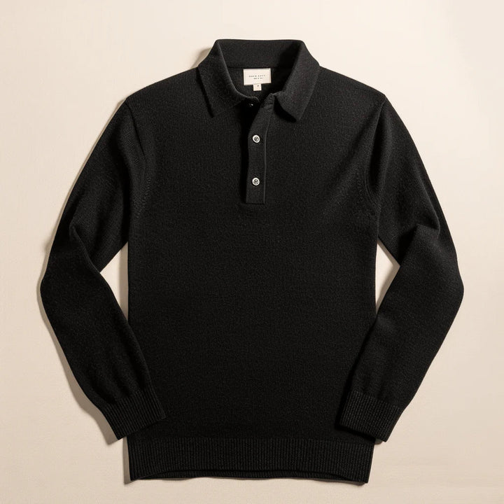 Polo Homme Manches Longues | Tricot