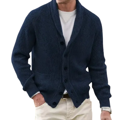 Eliseo | Cardigan Chaud Vintage Pour Hommes | Manches Longues