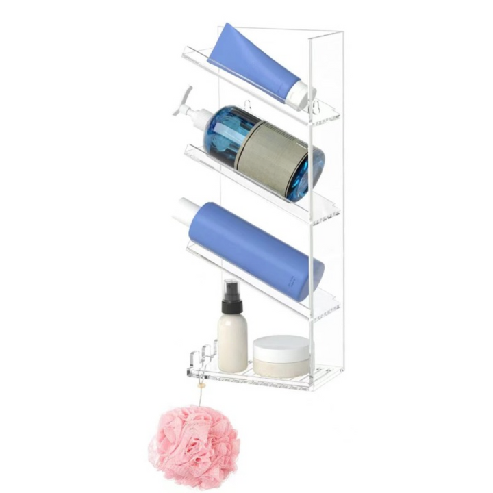 Organiseur De Salle De Bain Transparent Bac À Douche