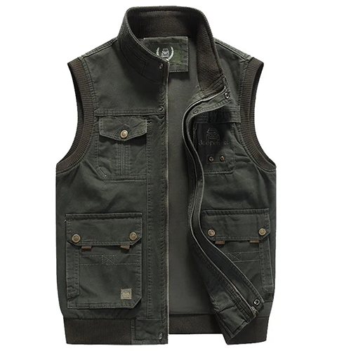 Kaizen | Gilet Vintage Pour Homme | Multi-poches