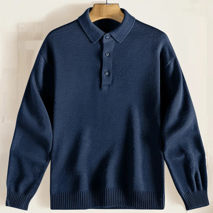 Polo Homme Manches Longues | Tricot