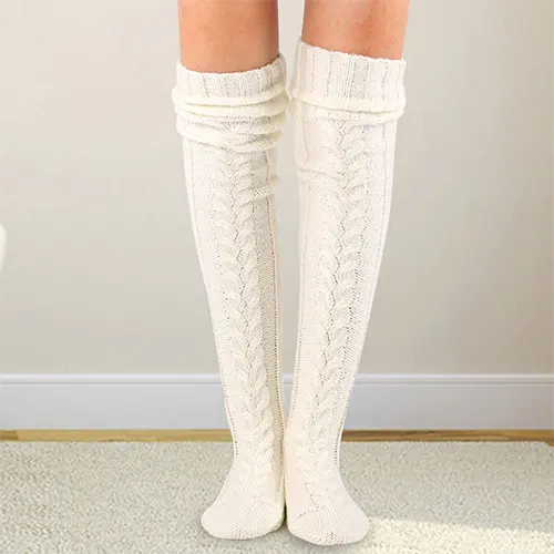 Pacencia | Chaussettes Hautes Chaudes Pour Femmes | Tricot