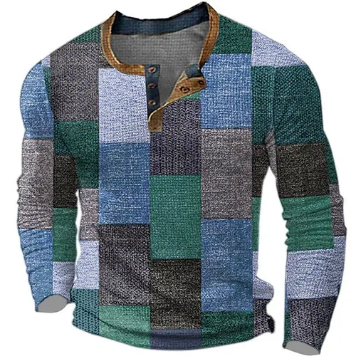 Rex | Chemise Patchwork Pour Hommes | Manches Longues