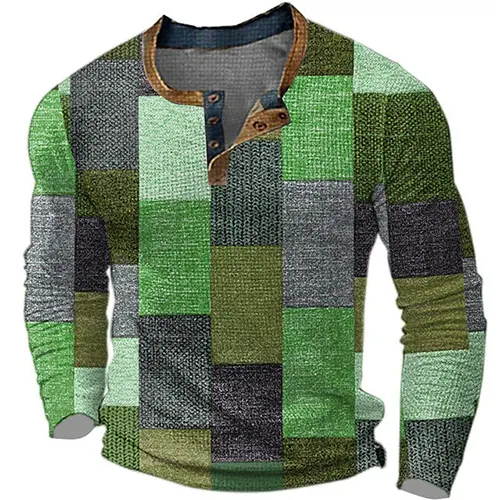 Rex | Chemise Patchwork Pour Hommes | Manches Longues