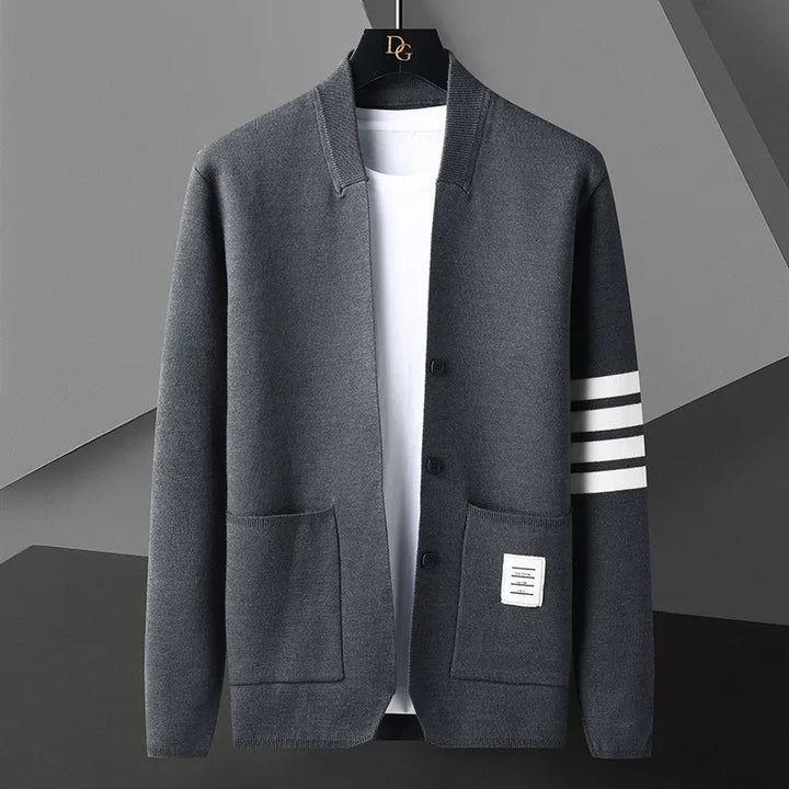 Charlo | Homme Cardigan classique à col en V  | Manches Longues