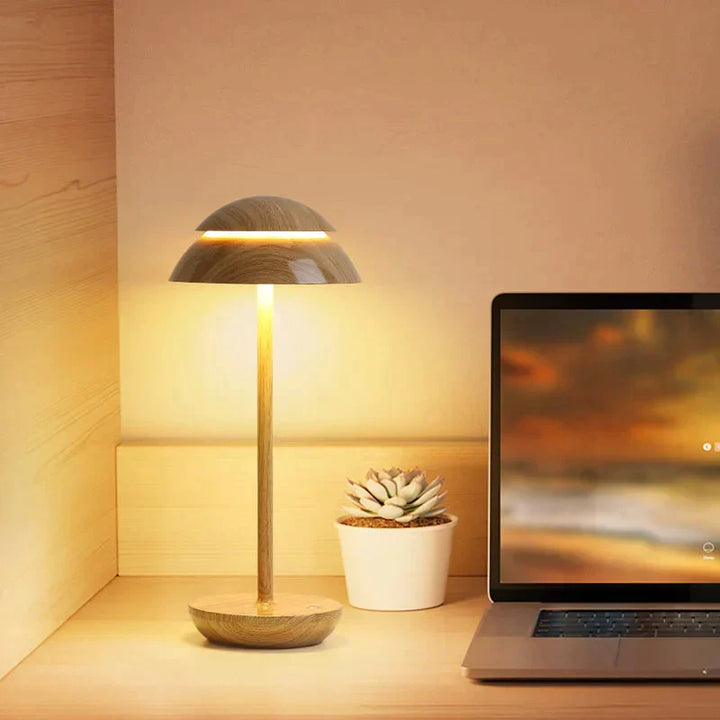 Lampe De Table Led Rechargeable Sans Fil en Bois