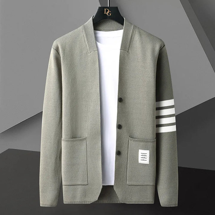 Charlo | Homme Cardigan classique à col en V  | Manches Longues