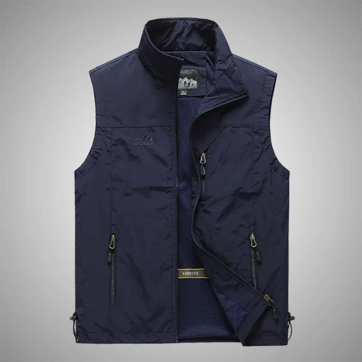 Sigfried | Homme Gilet Fermeture À Glissière Sans Manches | Extérieur