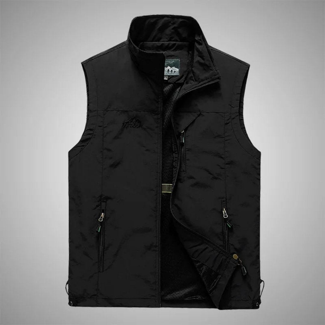 Sigfried | Homme Gilet Fermeture À Glissière Sans Manches | Extérieur