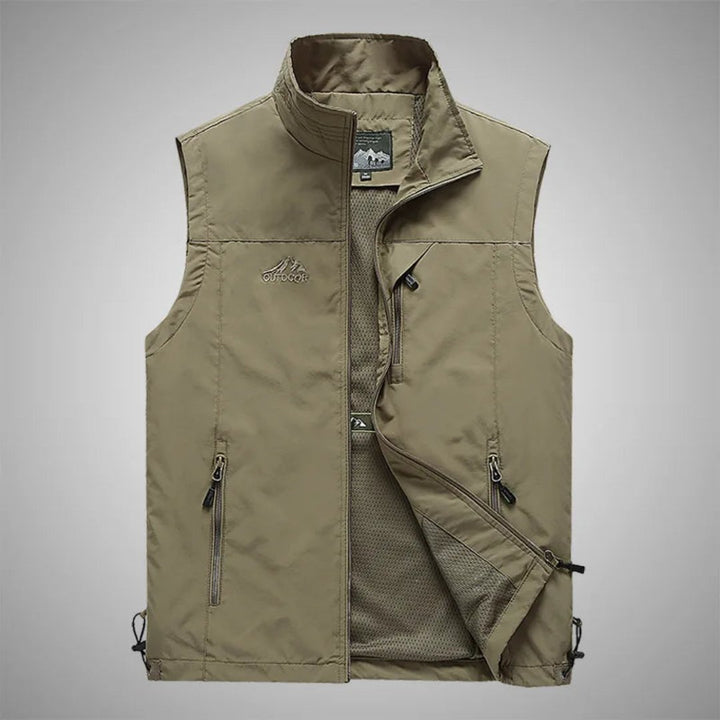 Sigfried | Homme Gilet Fermeture À Glissière Sans Manches | Extérieur