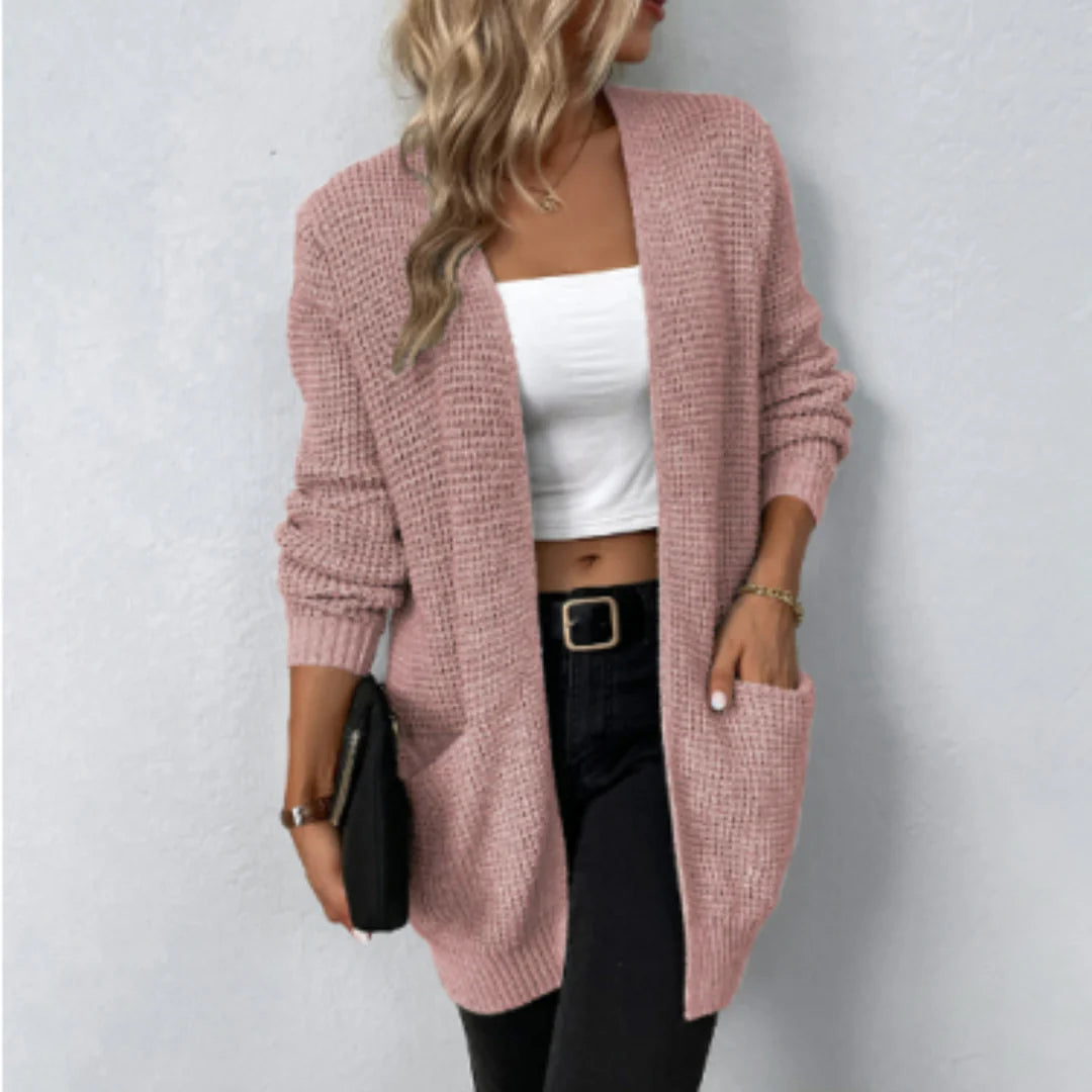 Cardigan Long En Tricot Confortable Pour Femme | Chaud