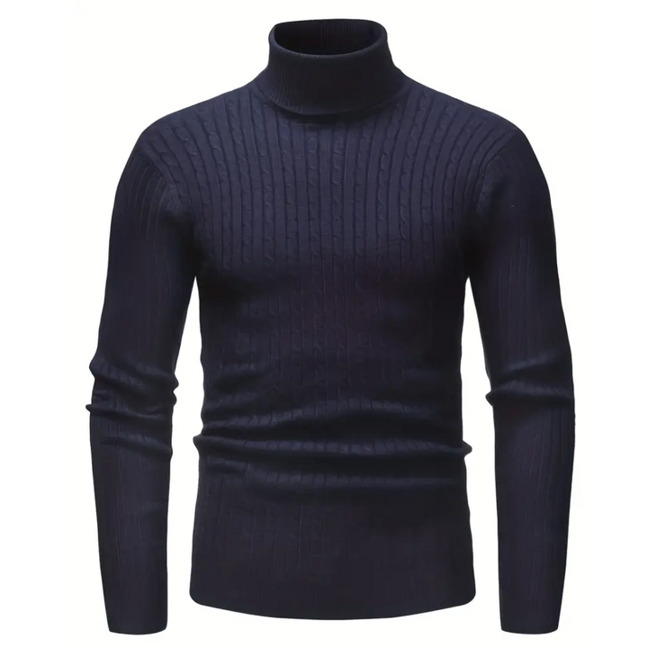 Balaj | Hommes Tricot Col Roulé Chaud | Manches Longues