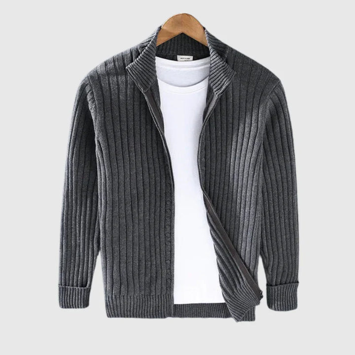 Adriena | Cardigan Zippé Pour Hommes | Tricot